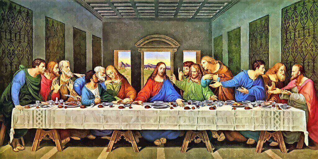 The last supper of Jesus Christ painting