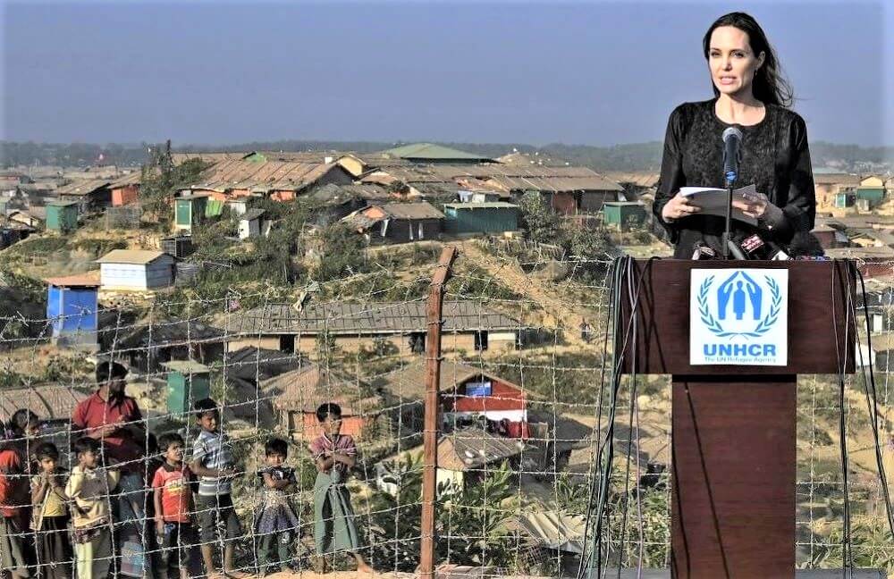 Angelina Jolie visits Rohingya camps