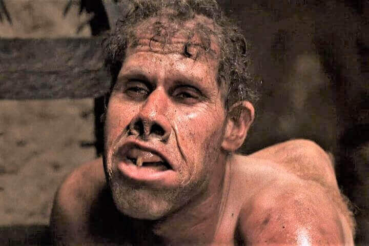 Ron Perlman as Salvatore in The Name of The Rose 1986 film.