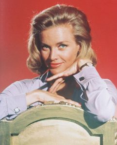 bond girl Honor Blackman in Goldfinger-1965 as Pussy Galore. Nationality: British 