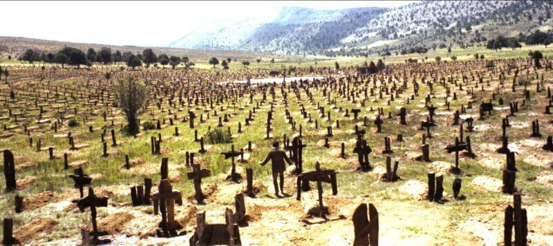 The Sad Hill cemetery