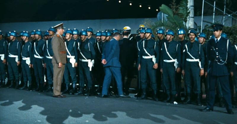 Z 1969 scene of police forces 
