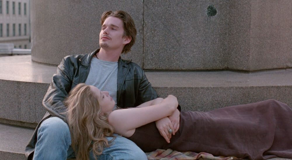 Ethan Hawke and Julie Delpy in Before Sunrise 1995 