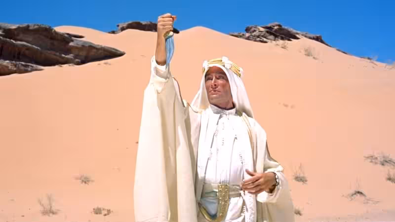 Lawrecne in desert converted