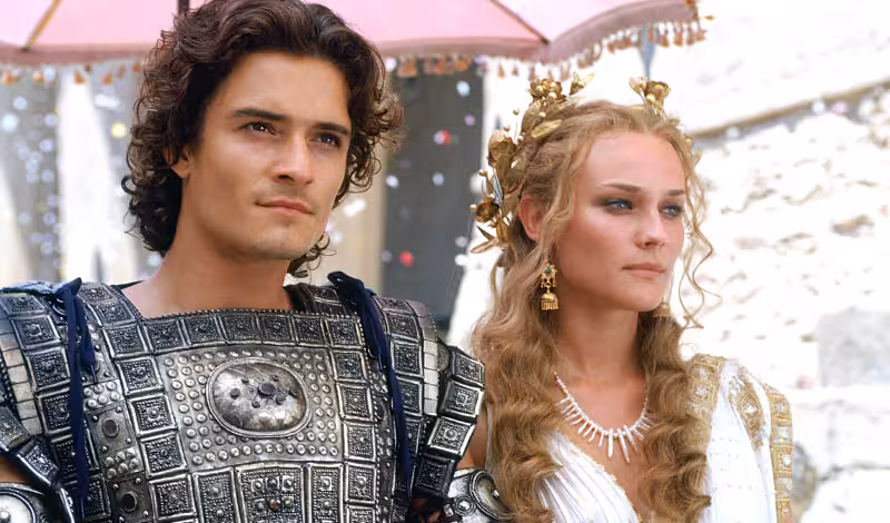 Orlando Bloom and Diane Kruger as Paris and Helen in Troy (2004)