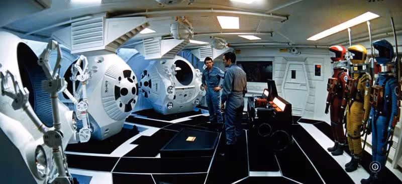 Keir Dullea and Gary Lockwood in 2001: A Space Odyssey (1968)